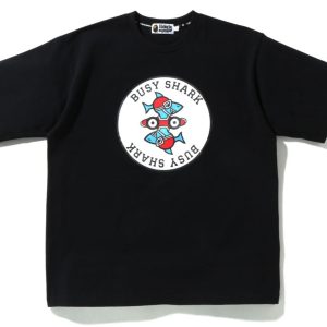 BUSY SHARK RELAXED FIT HEAVY WEIGHT TEE MENS