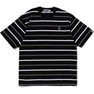 APE HEAD ONE POINT STRIPE TEE MENS