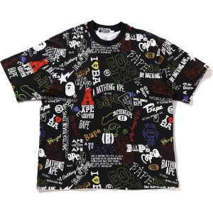 HAND DRAW PATTERN RELAXED FIT TEE MENS