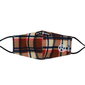 BAPE CHECK MASK MENS