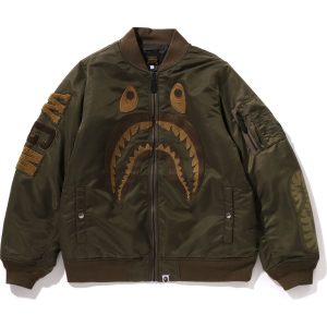 A Bathing Ape Men's SHARK MA-1 Bomber's Jacket