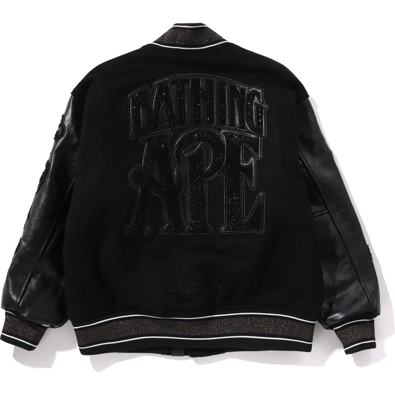 LINE CAMO MULTI LOGO WOOL VARSITY JACKET MENS - Image 10