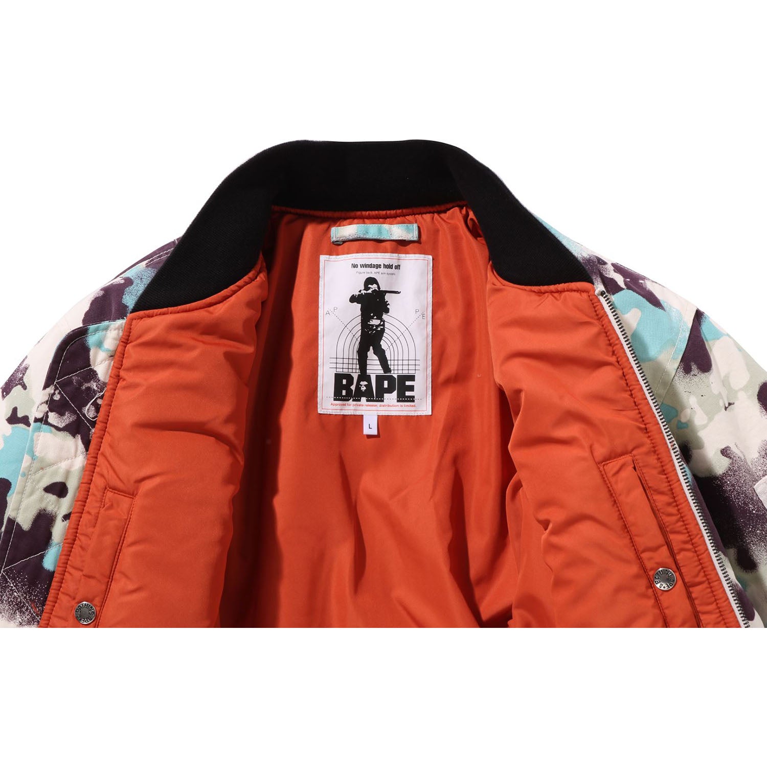 MAP CAMO BOMBER JACKET MENS - Image 3