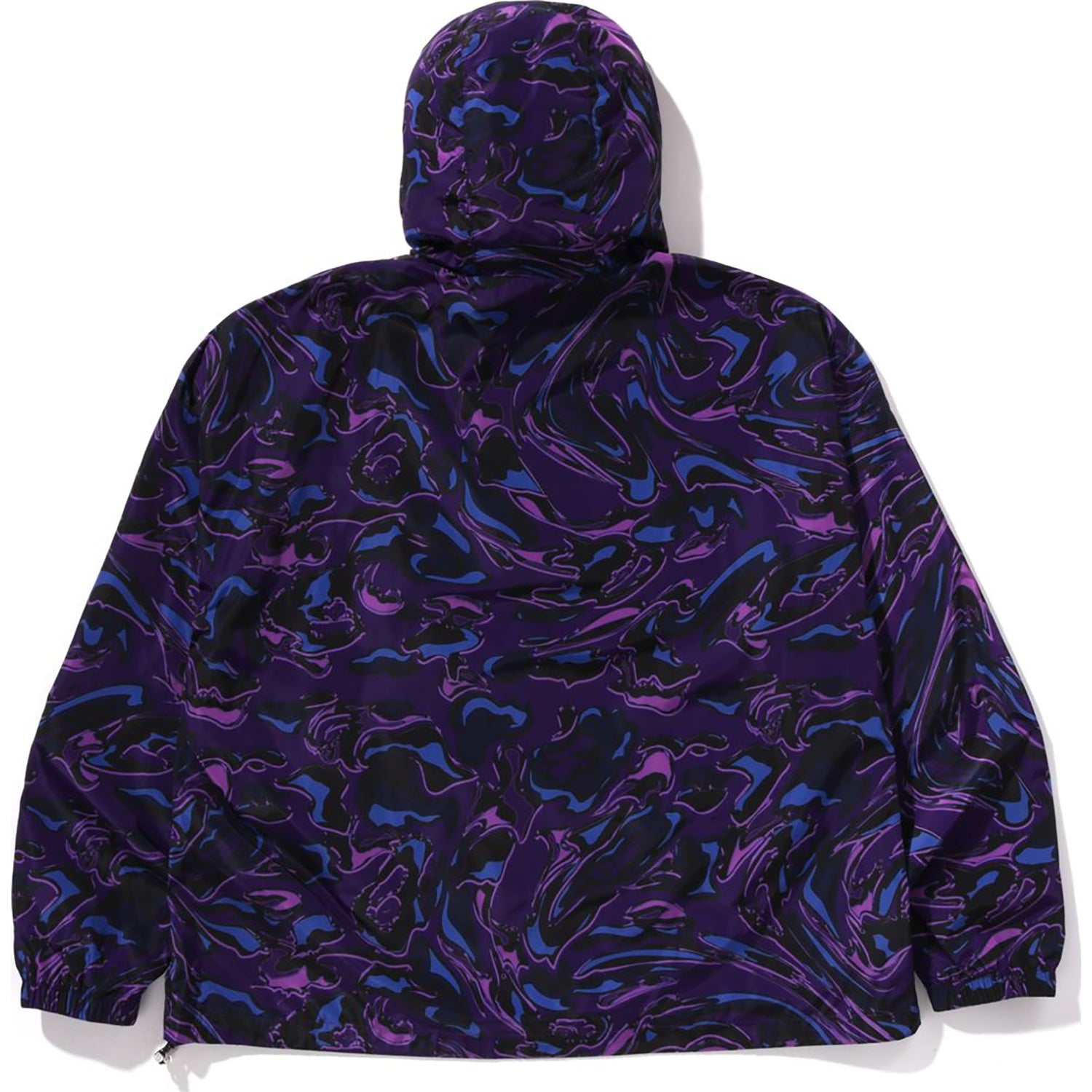 MARBLING CAMO BATHING APE LOGO NYLON HOODED JACKET MENS - Image 6