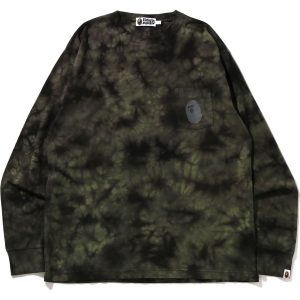 TIE DYE ONE POINT POCKET RELAXED FIT L/S TEE MENS