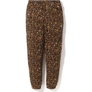 LEOPARD OVERSIZED SWEAT PANTS L