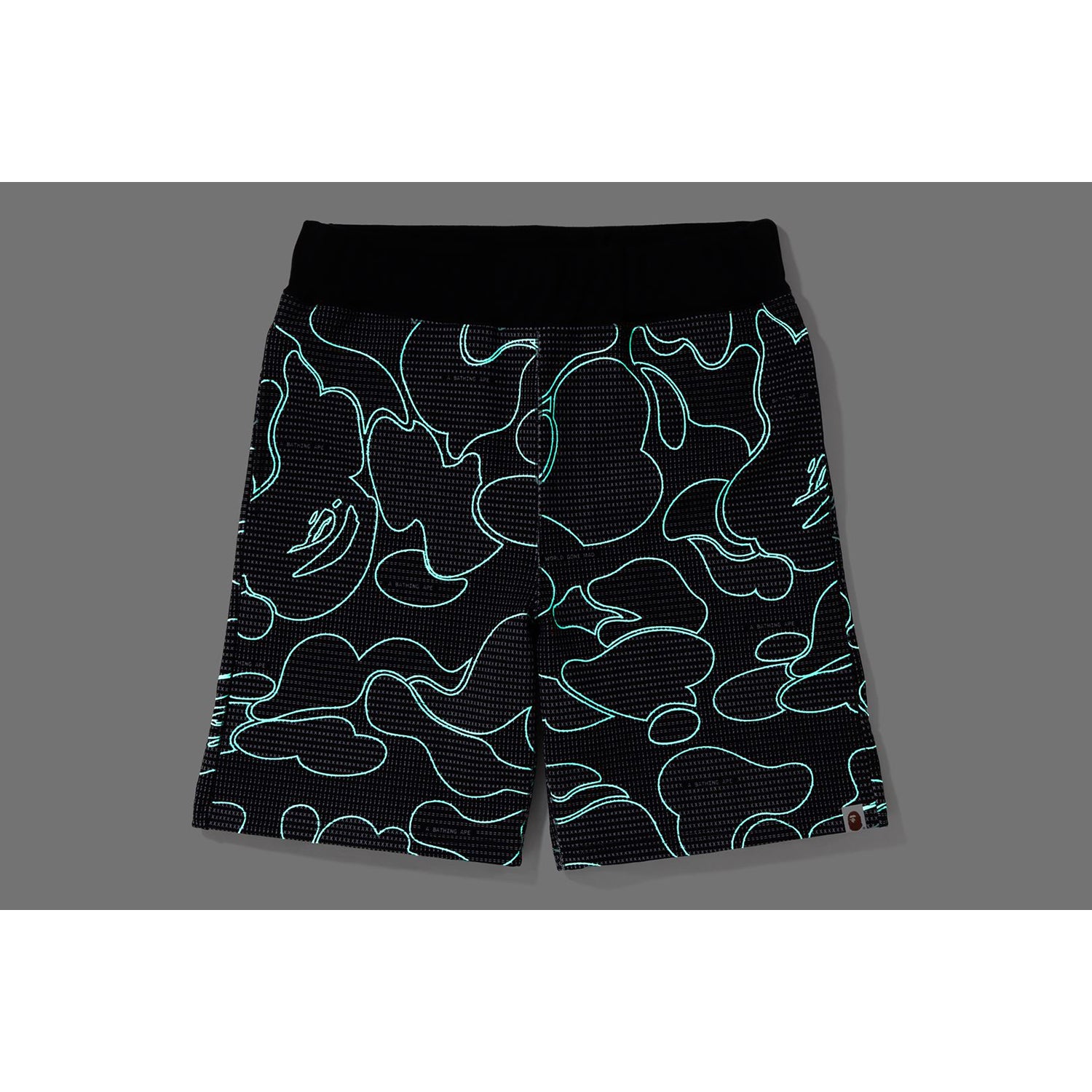 TEXT CODE CAMO SWEAT SHORTS MENS - Image 3