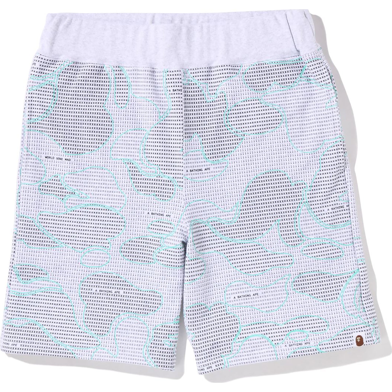 TEXT CODE CAMO SWEAT SHORTS MENS - Image 4