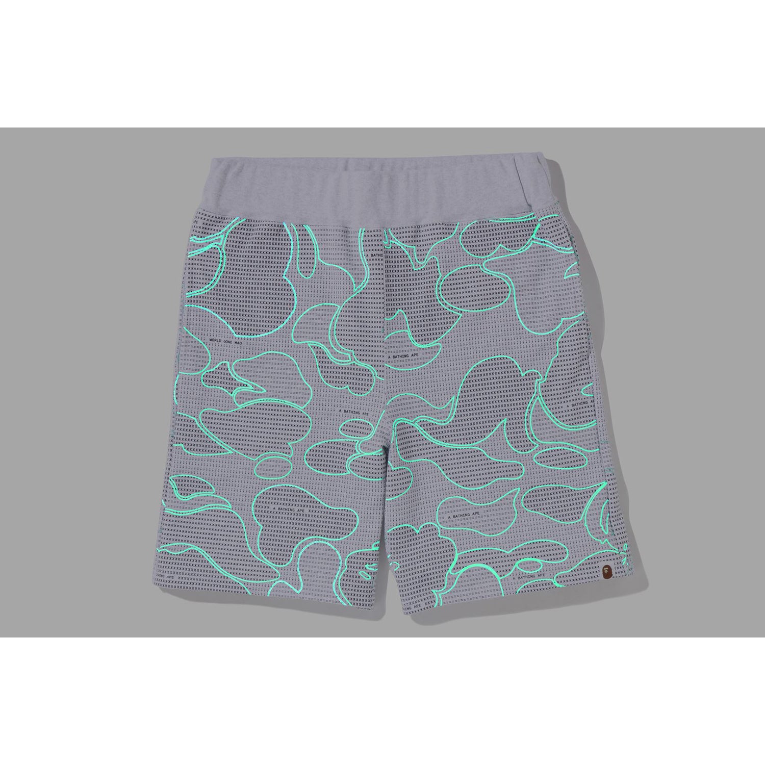 TEXT CODE CAMO SWEAT SHORTS MENS - Image 6
