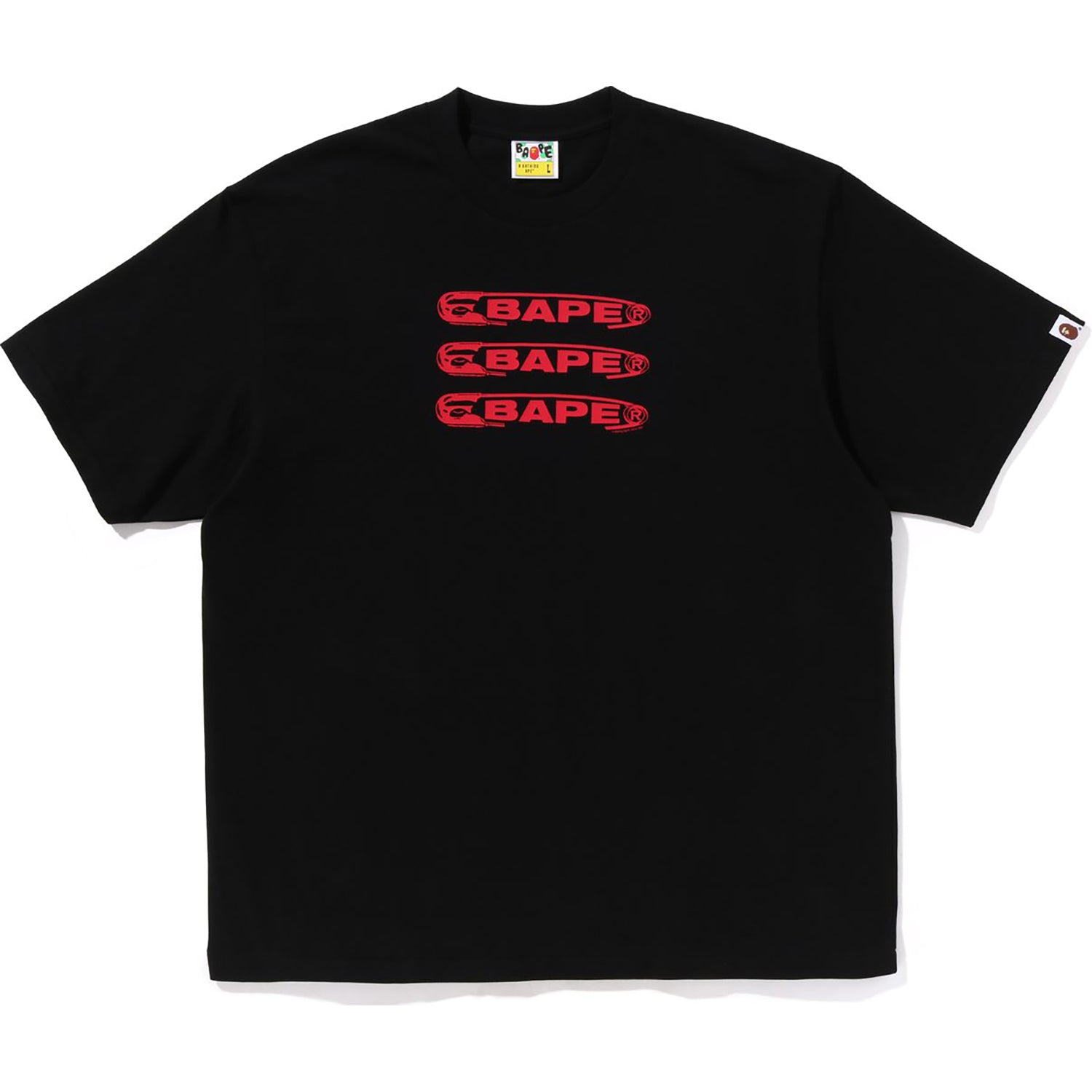 BAPE PIN LOGO RELAXED FIT TEE MENS - Image 3