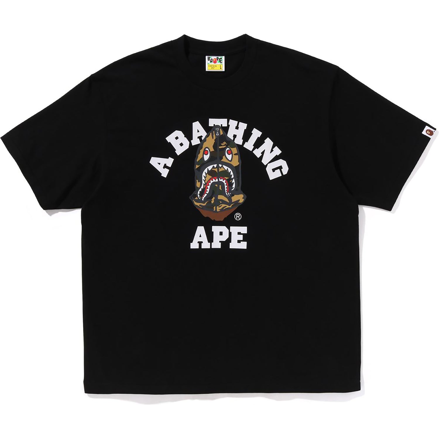 1ST CAMO SHARK SEIJIN COLLEGE RELAXED FIT TEE MENS - Image 3