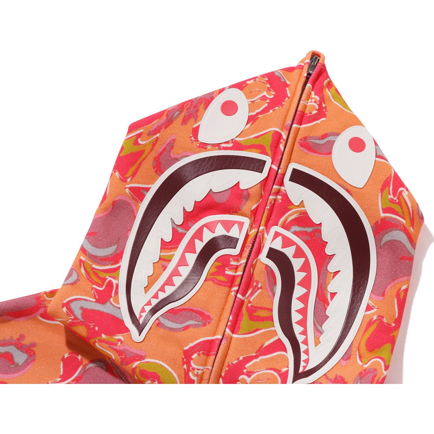 MARBLING CAMO SHARK RELAXED FIT FULL ZIP HOODIE MENS - Image 17