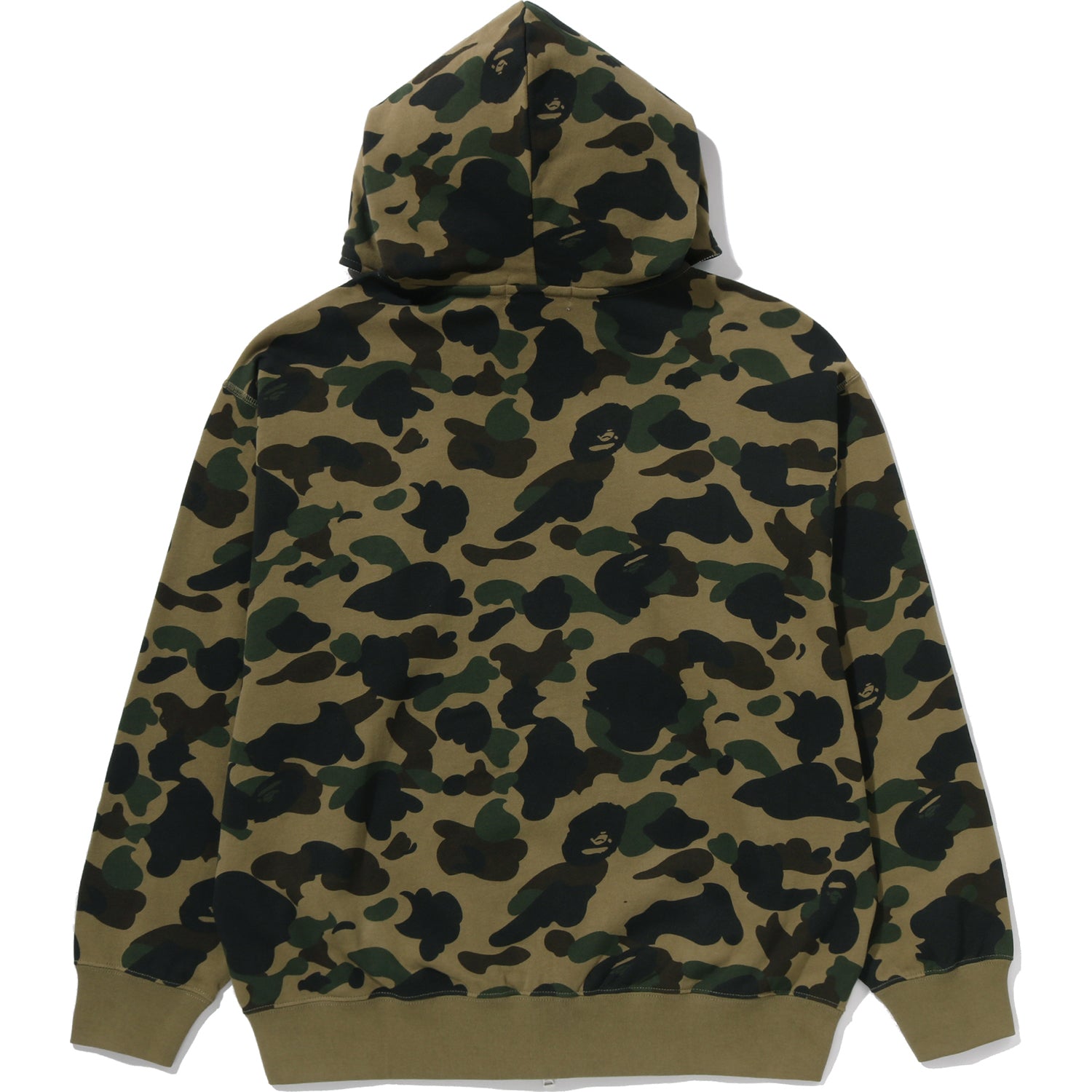 1ST CAMO BAPE LOGO RHINESTONE RELAXED FIT FULL ZIP HOODIE MENS - Image 8