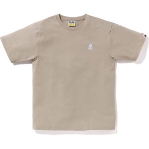 COLOR APE CROSSBONE ONE POINT TEE MENS