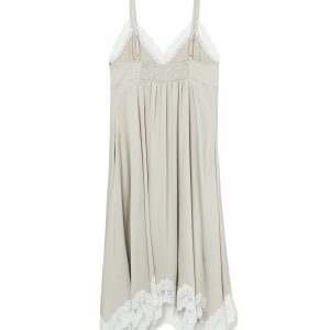 BAPY LACE-TRIMMED FLARE DRESS LADIES
