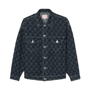 BAPY MONOGRAM DENIM JACKET LADIES