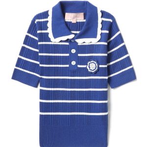 BAPY STRIPES KNIT TOP L